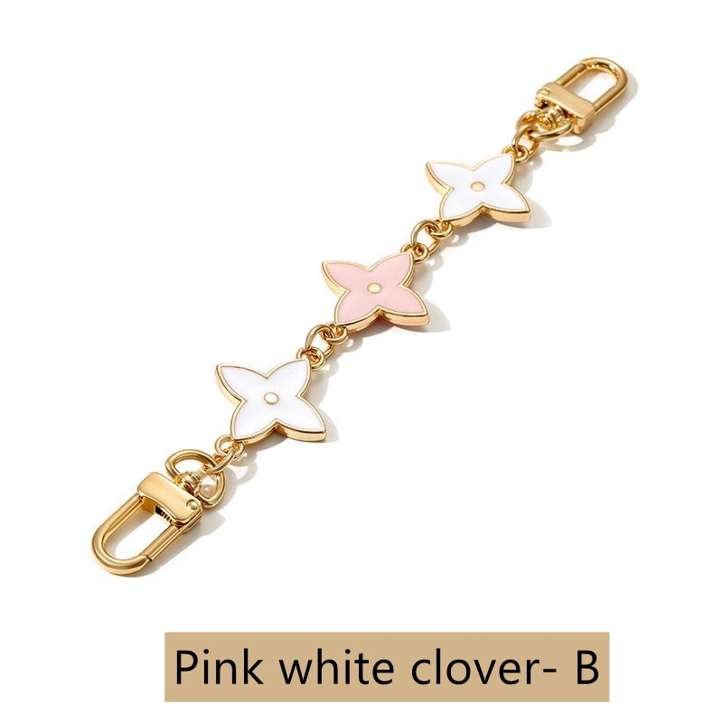 Blooming Flowers Chain Bag Charm, Strap Extender
