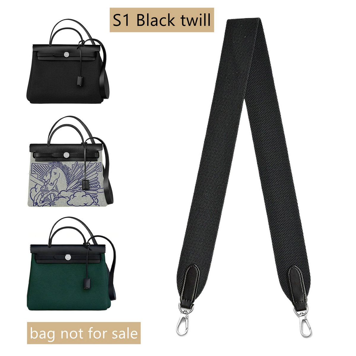 Sangle de sac en toile personnalisée de 2 "/50 mm pour herbag