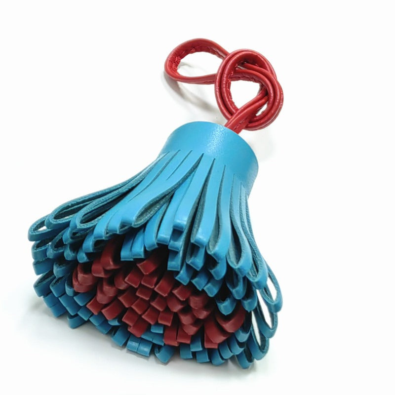 Bijou de Sac en Cuir d'Agneau, Coeur avec Lettre