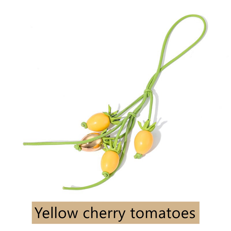 LOEWE Berry Leather Keychain