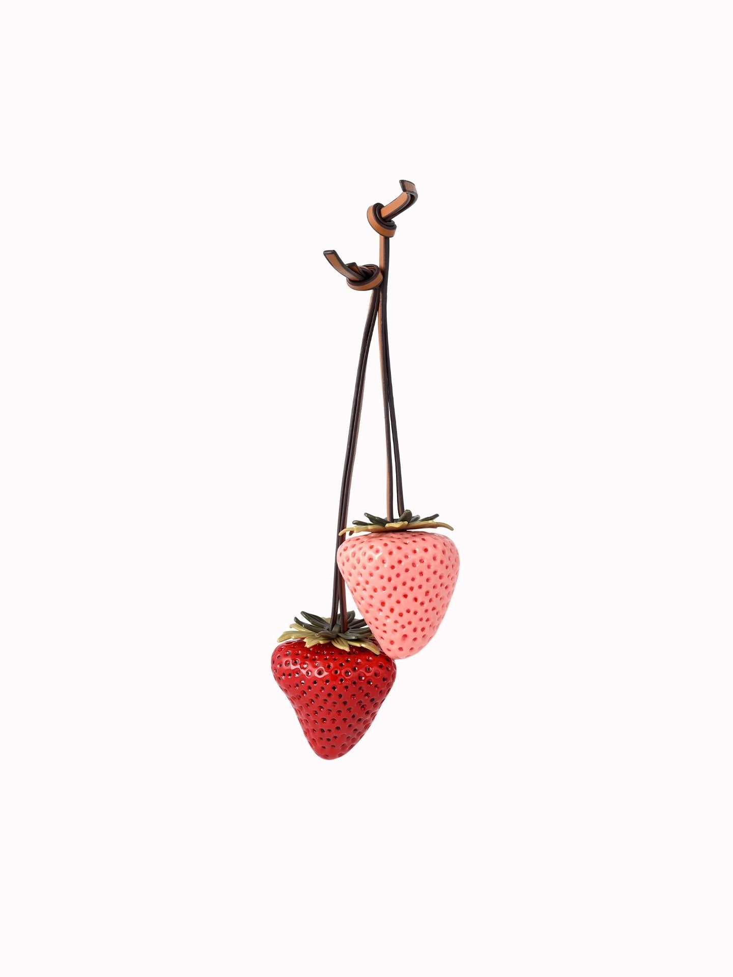 Eco-Resin Strawberry Bag Charm