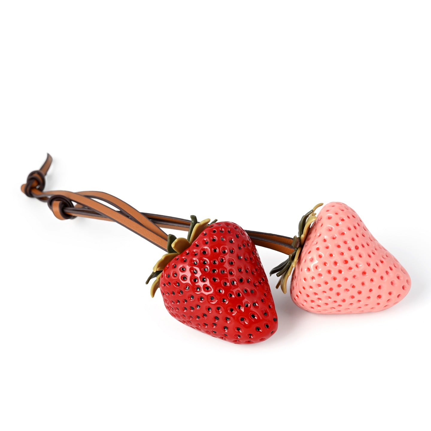 Eco-Resin Strawberry Bag Charm