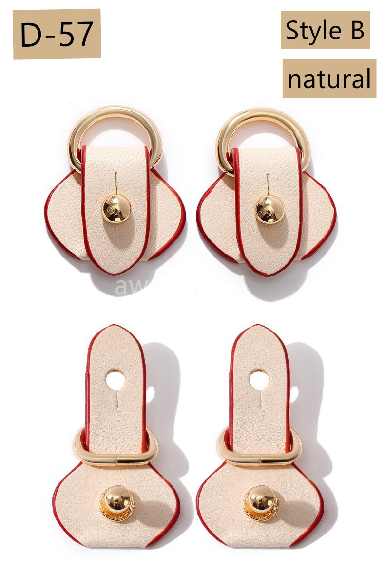 Pair of Anti-wear Leather Buckle/ Protector/ Strap Connector