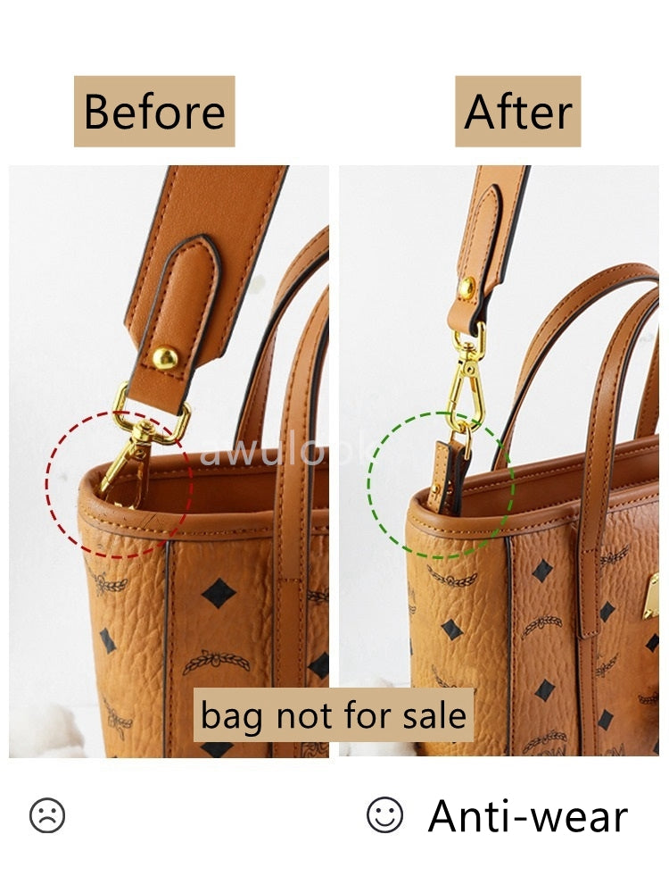Pair of Anti-wear Leather Buckle/ Protector/ Strap Connector
