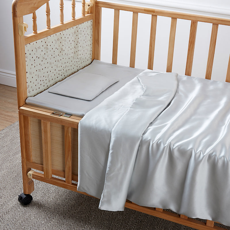 100% Silk Baby Crib Bedding Sheet/Pillowcase,19/25momme