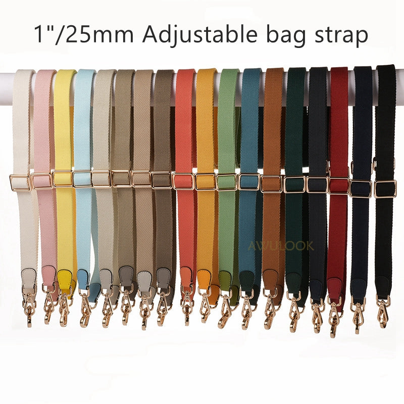 Adjustable 1"/25mm Canvas bag straps