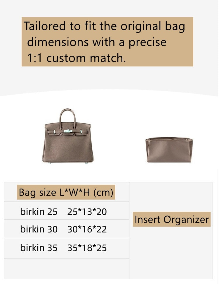 Bag Organizer Insert for Birkin25/30/35