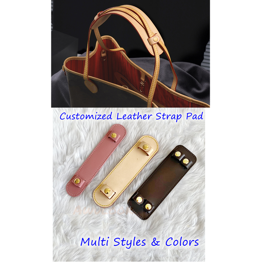 Customized Full-grain Leather Shoulder Strap Pads
