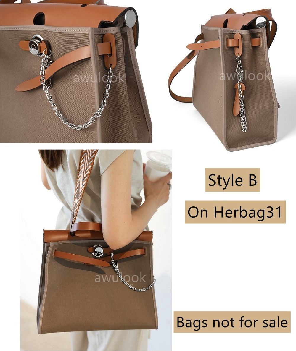 Maßgeschneiderter Swift-Schultertaschengurt/Umhängegurt aus Leder für Herbag