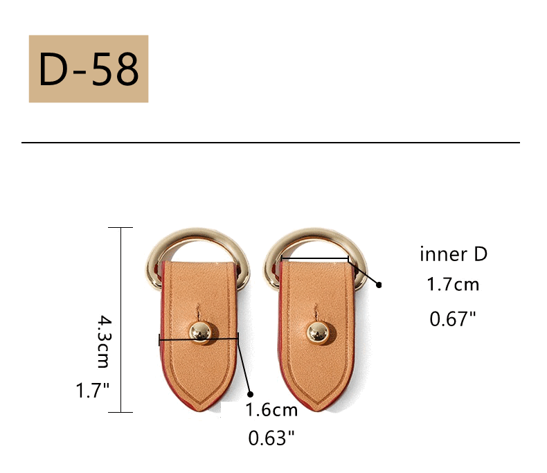 Anti-wear Leather Buckle/ Protector for LV side trunk