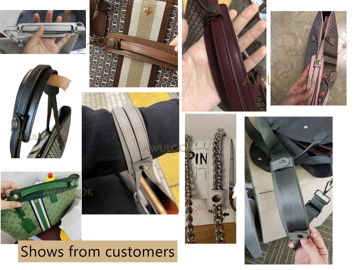 Customized Leather Shoulder Strap Pad, Anti-slip Back