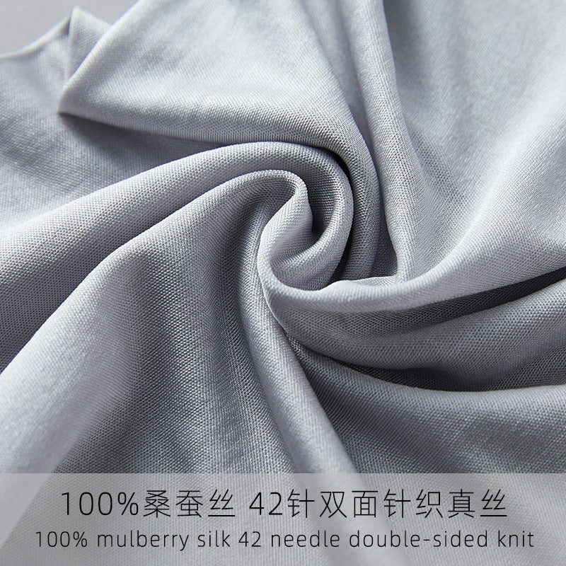 Men's 100% Knit Silk Boxer