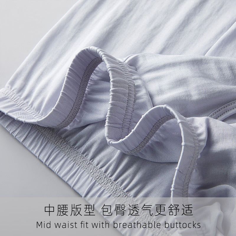 Herren-Boxershorts aus 100 % gestrickter Seide