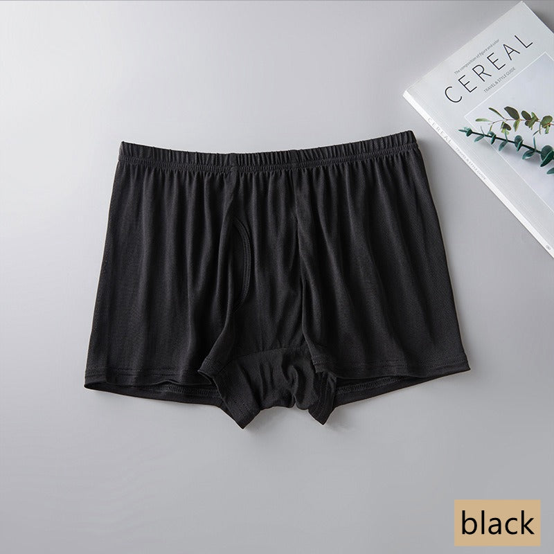 Herren-Boxershorts aus 100 % gestrickter Seide