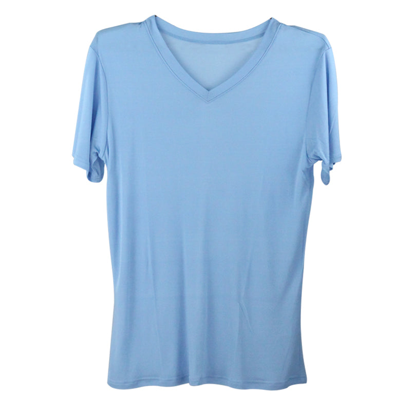 Herren Mulberry Silk Crew T-Shirt, 100 % Seide