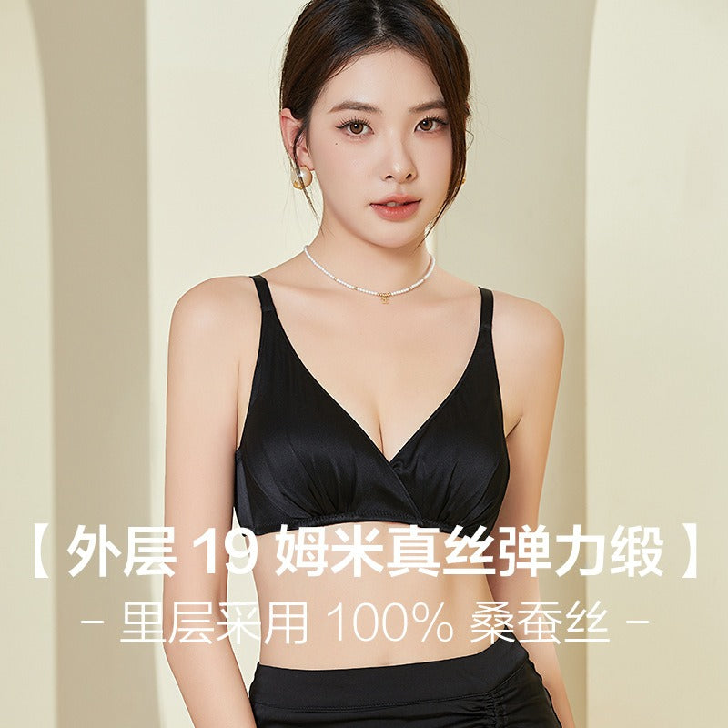 New IN French Style Women Silk Bra 19momme