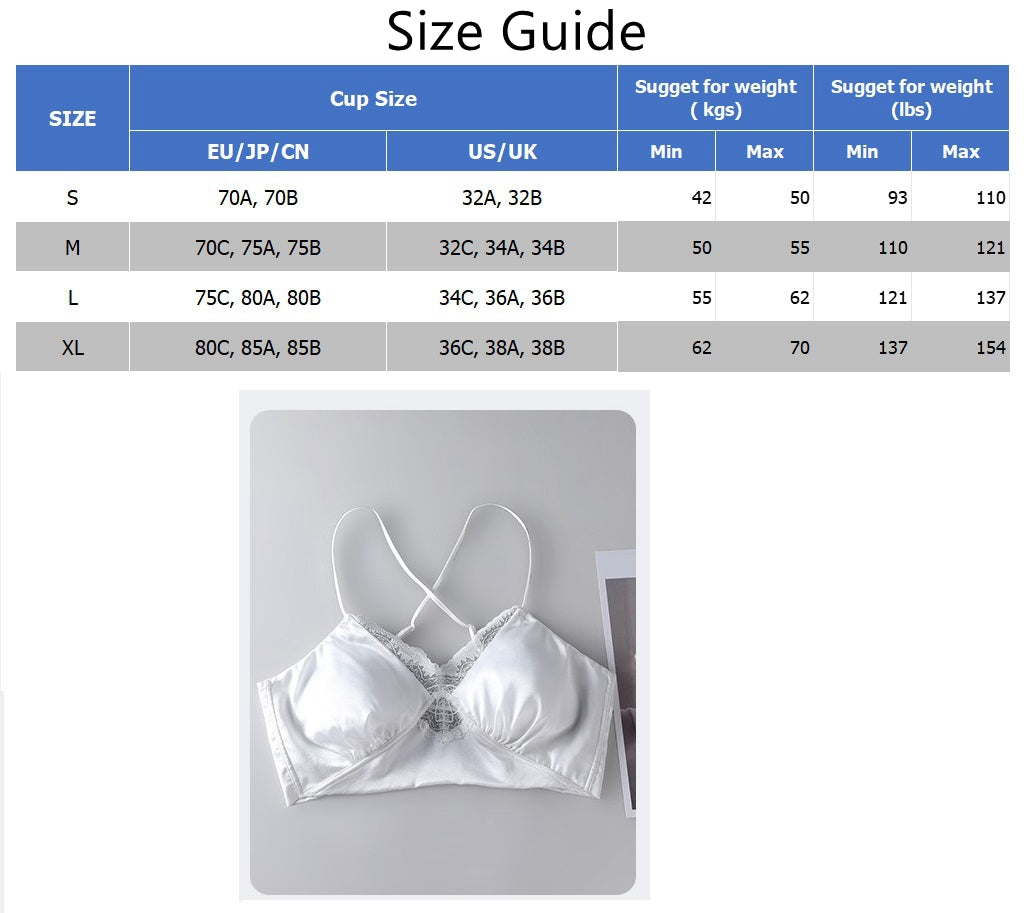 2025 New IN, Luxury Silk Lace Bra/ Camisole