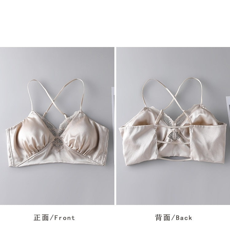 2025 New IN, Luxury Silk Lace Bra/ Camisole