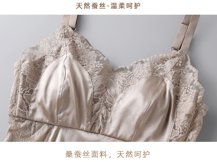 Silk Lace Camisole Bra, Beautiful Butterfly Back