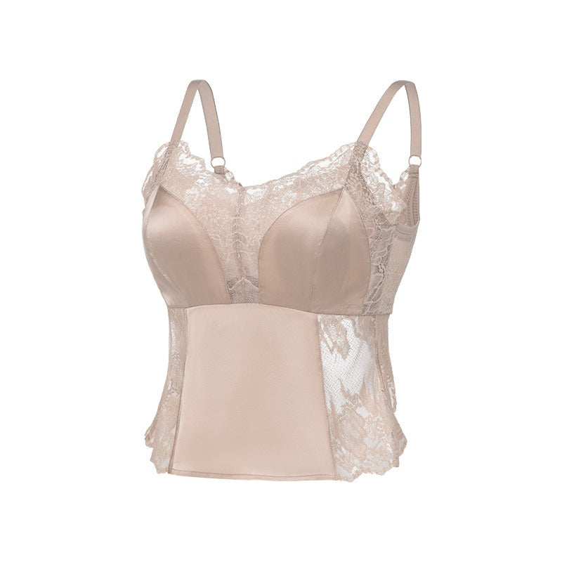 Silk Lace Camisole Bra, Beautiful Butterfly Back