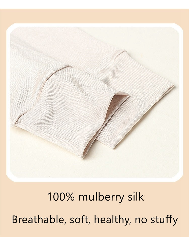 Mulberry Silk gloves, Flip Finger, Screen Touchable