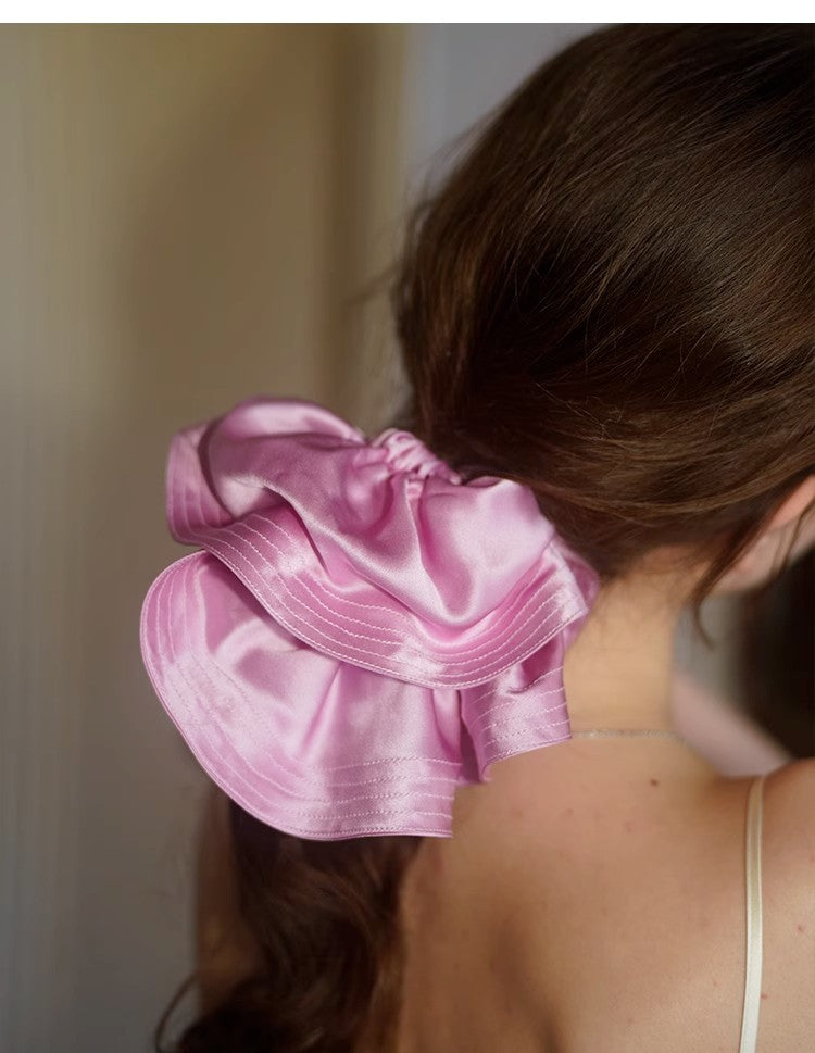 100% Silk Skirt Hem Scrunchy