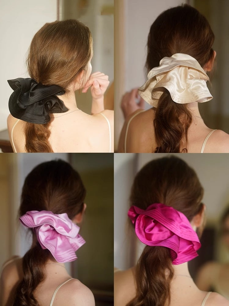 100% Silk Skirt Hem Scrunchy
