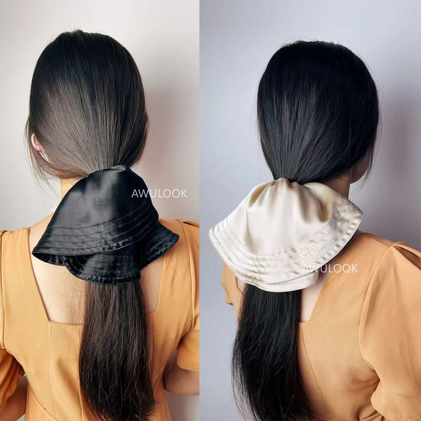 100% Silk Skirt Hem Scrunchy
