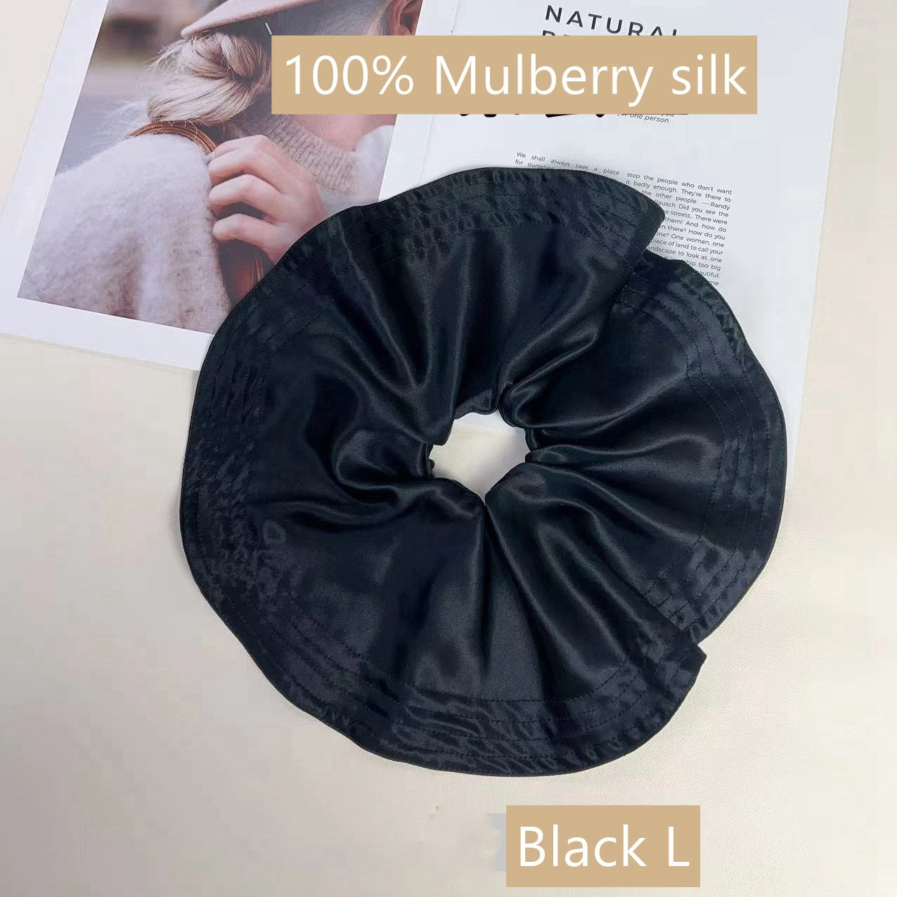 100% Silk Skirt Hem Scrunchy