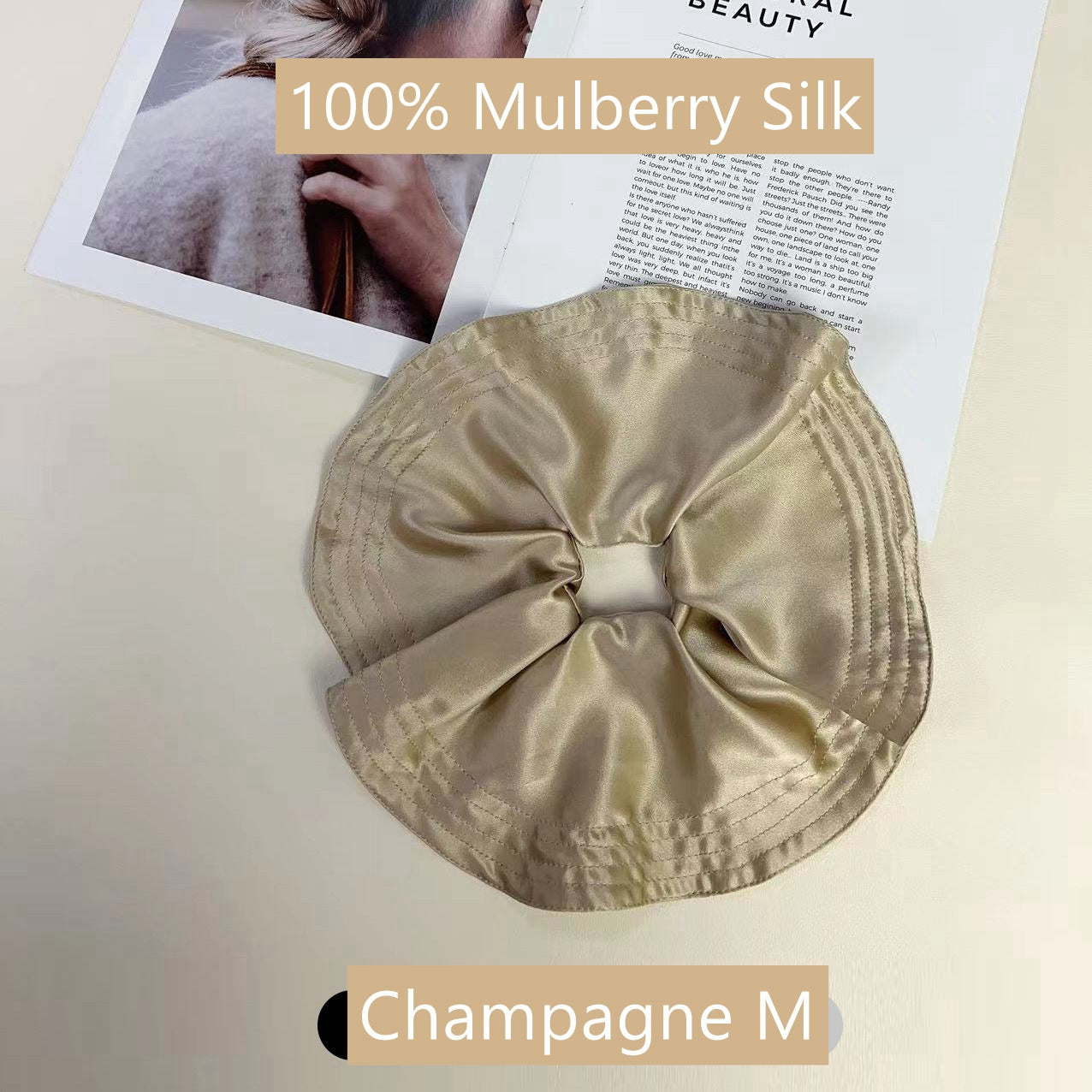 100% Silk Skirt Hem Scrunchy