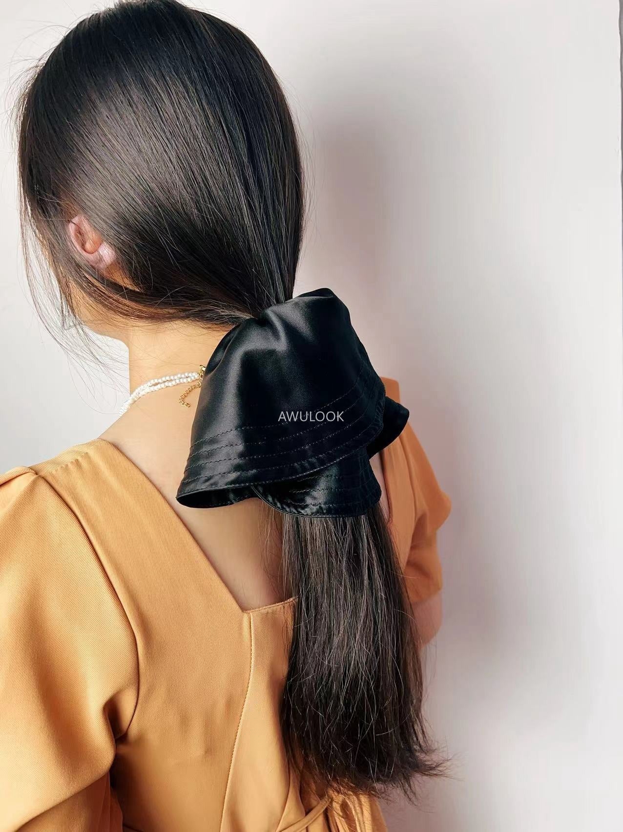 100% Silk Skirt Hem Scrunchy
