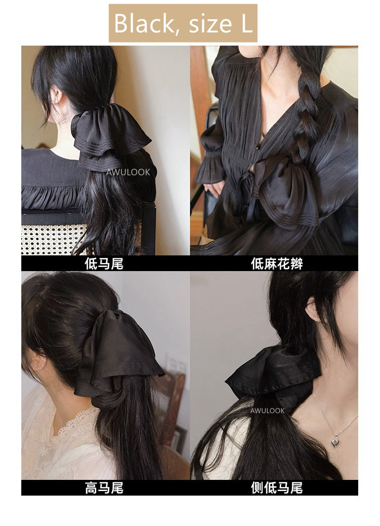 100% Silk Skirt Hem Scrunchy