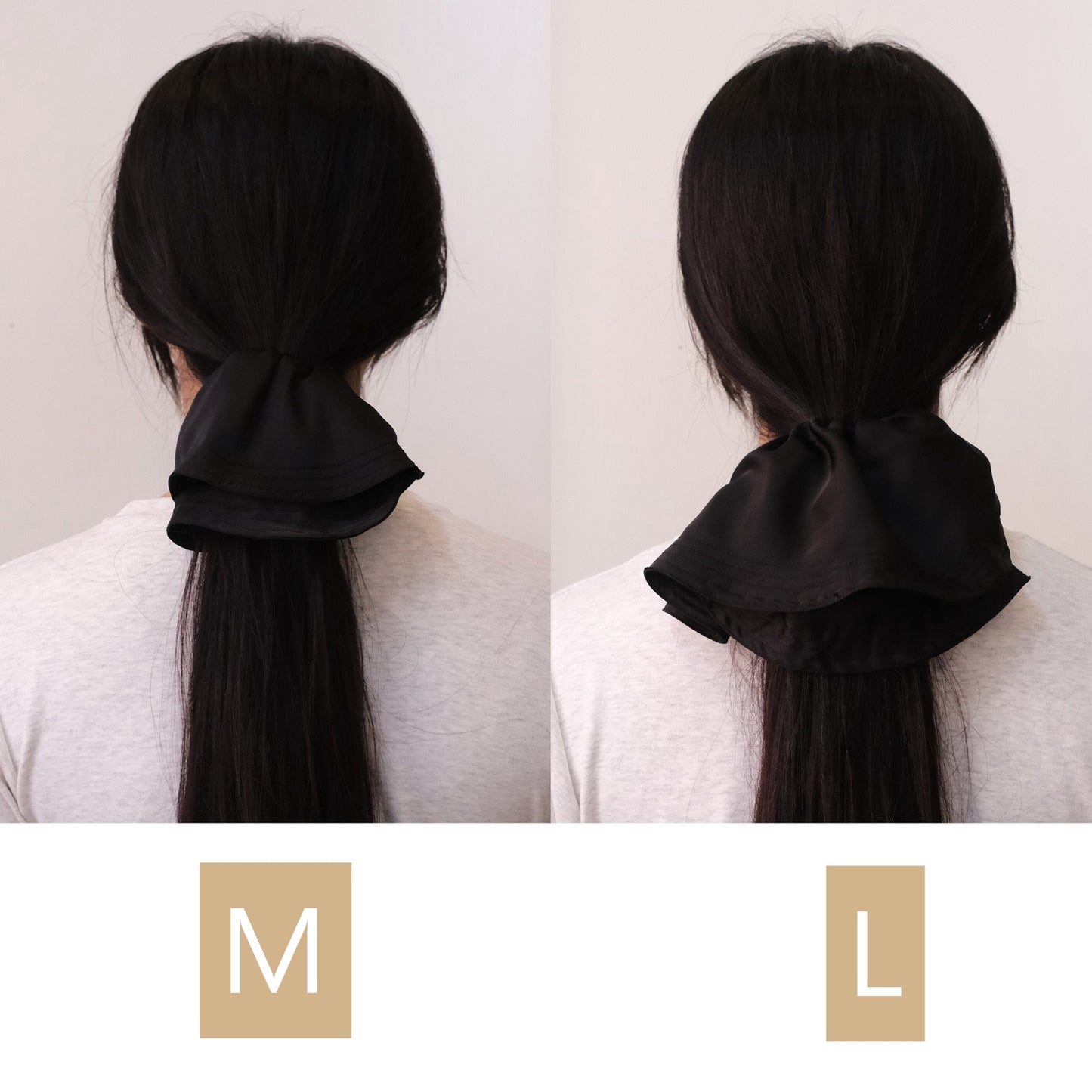 100% Silk Skirt Hem Scrunchy