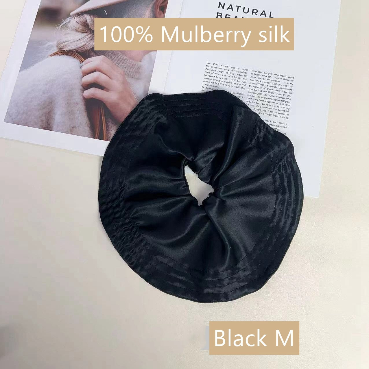 100% Silk Skirt Hem Scrunchy
