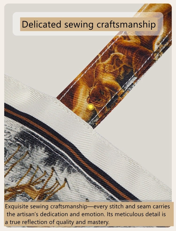 Twilly Silk Tote Bag/ Elephant Bag Charm