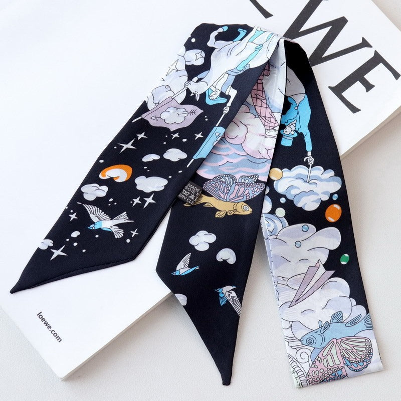 Silk Twilly,90cm× 5cm