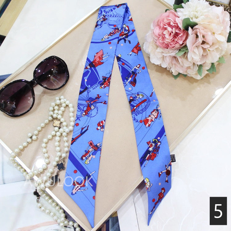 Silk Twilly,90cm× 5cm