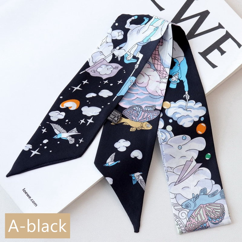 Silk Twilly,90cm× 5cm