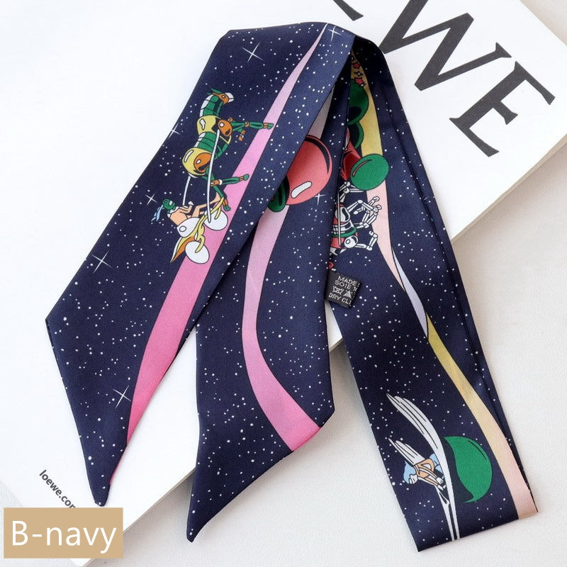 Silk Twilly,90cm× 5cm