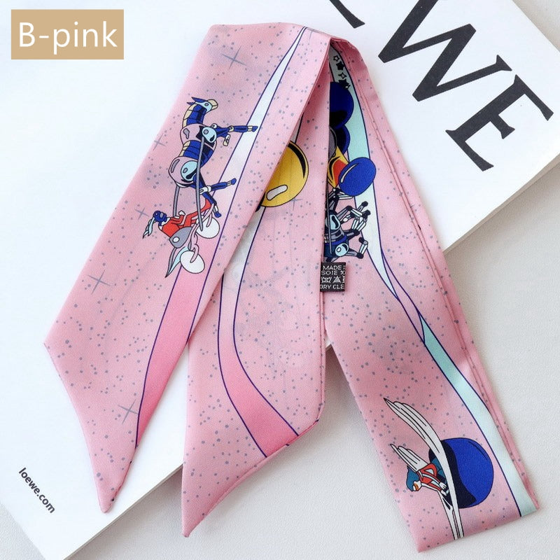 Silk Twilly,90cm× 5cm