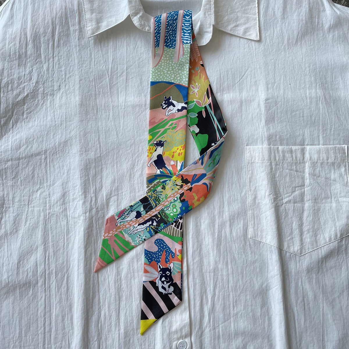 Silk Twilly,86cm× 5cm, S2301