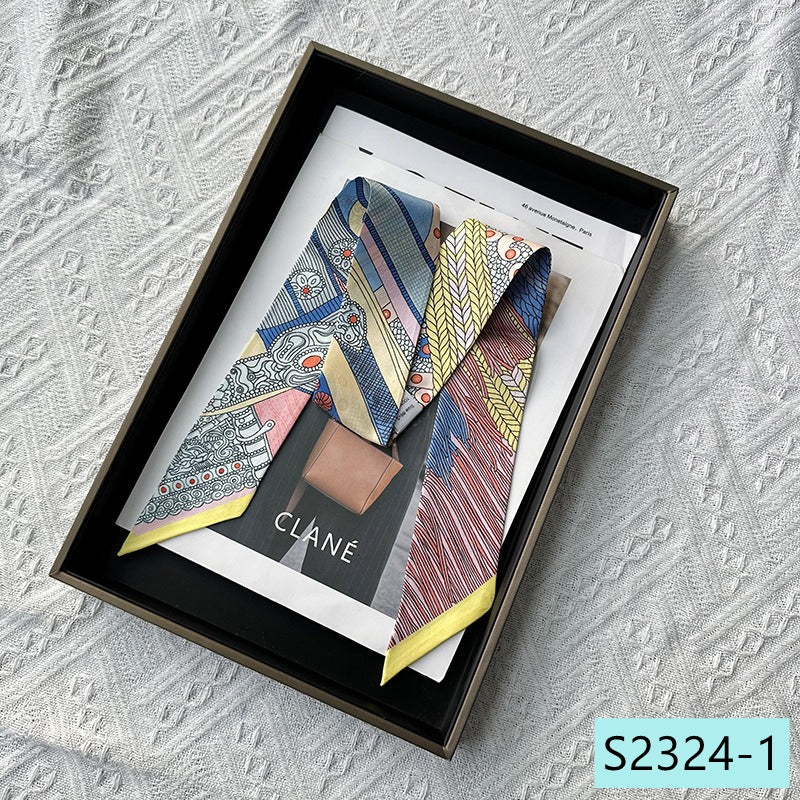 Silk Twilly,86cm× 5cm, S2324