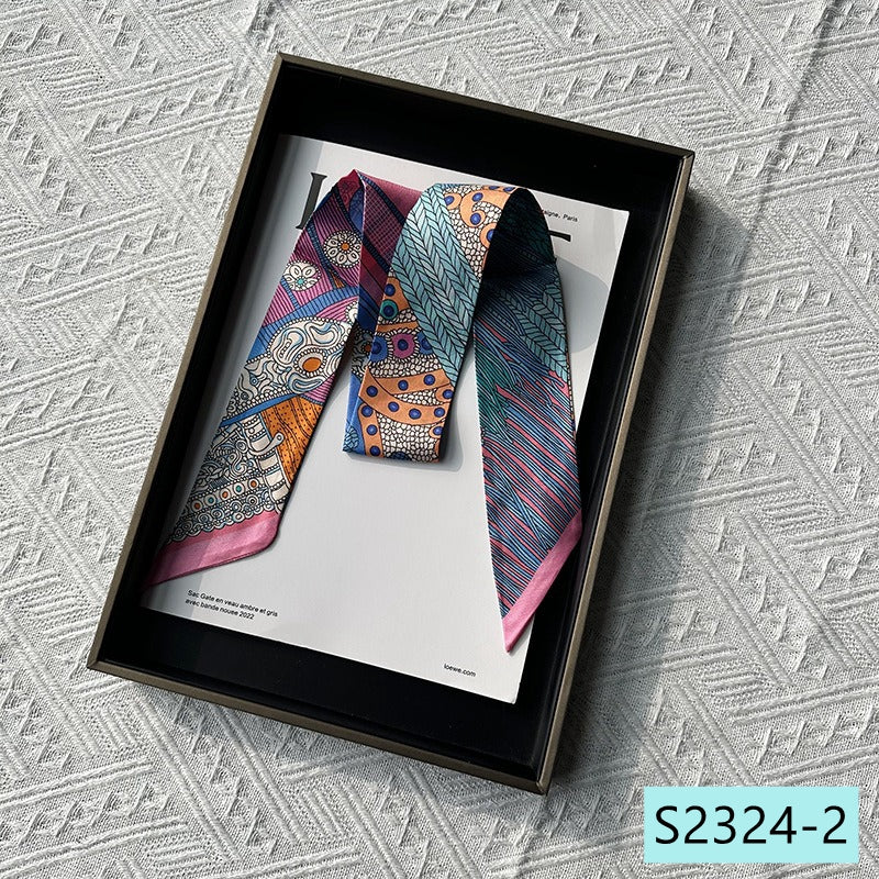 Silk Twilly,86cm× 5cm, S2324