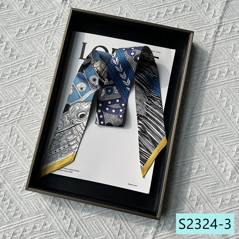 Silk Twilly,86cm× 5cm, S2324