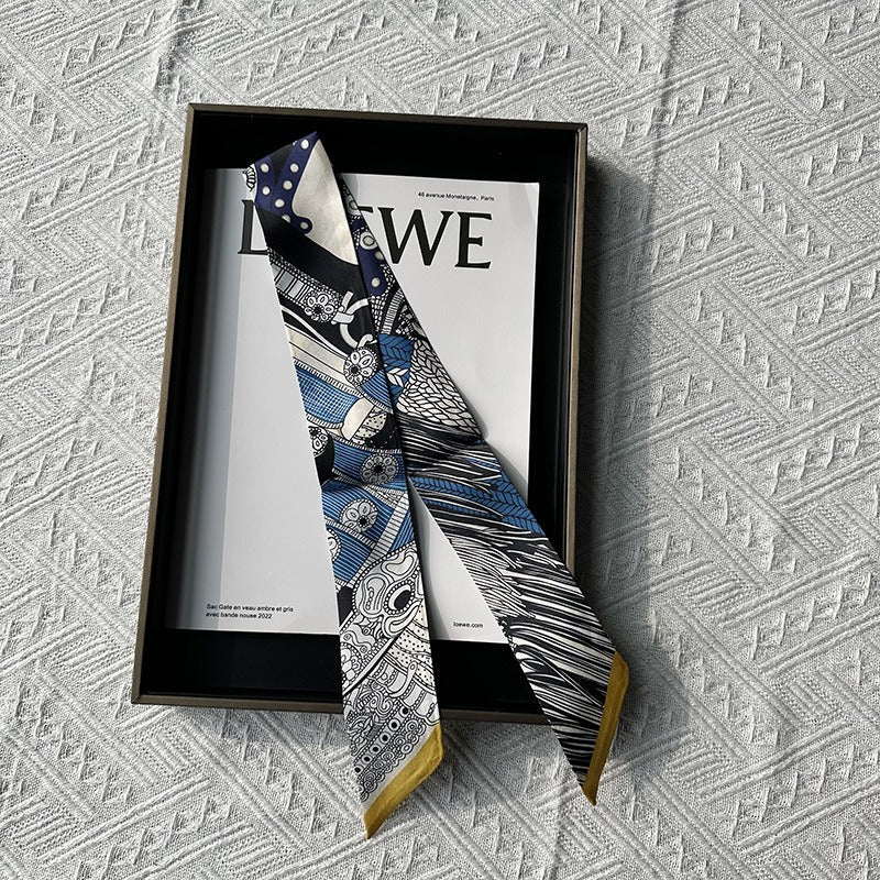 Silk Twilly,86cm× 5cm, S2324