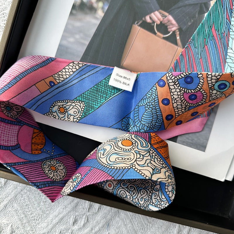 Silk Twilly,86cm× 5cm, S2324