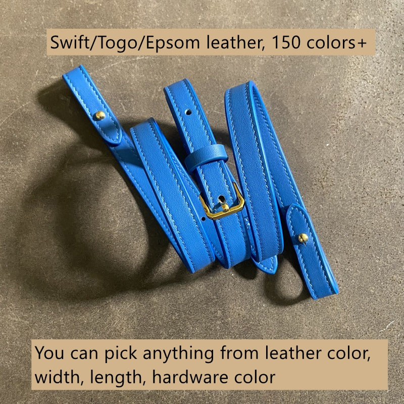 Customized Adjustable Swift Leather Strap for Kelly/Evelyne/Picotin/Birkin