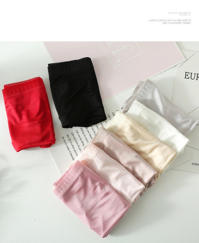 Women 100% Silk Pantie, High waist, 8 colors