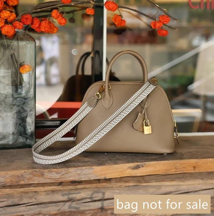 Customized 25mm Canvas Strap for Evelyne/kelly/2424- Etoupe