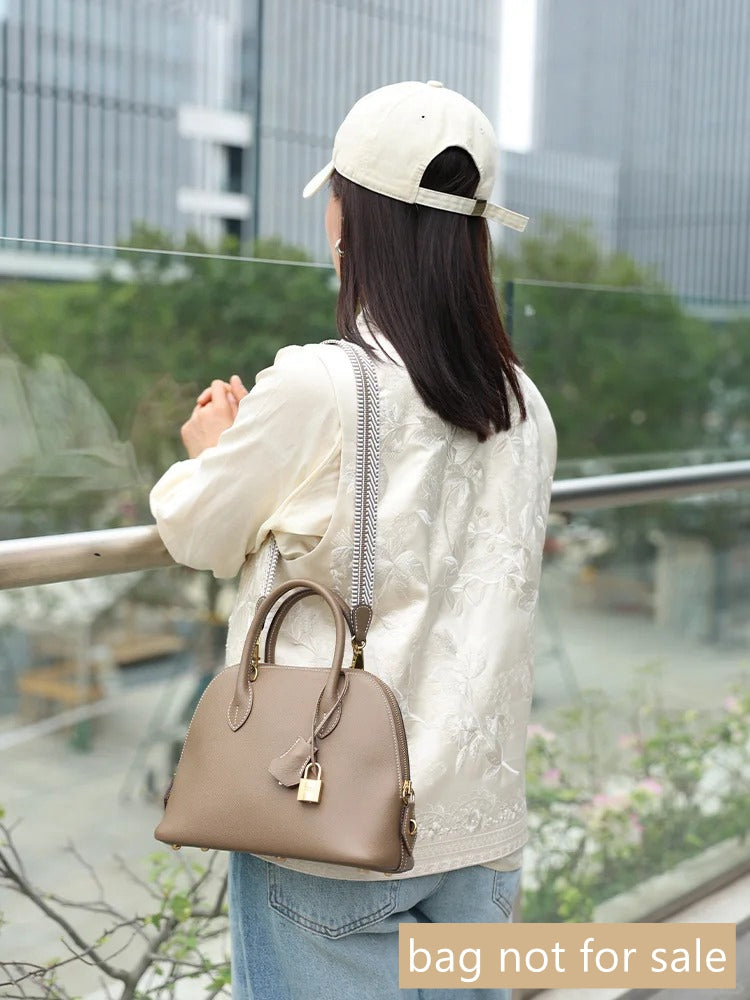 Customized 25mm Canvas Strap for Evelyne/kelly/2424- Etoupe